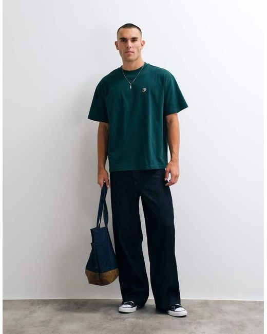 Parlez Green Logo Cedar Oversized T-Shirt for men