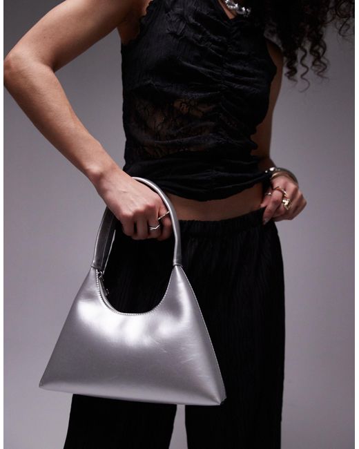 Shia - sac porté épaule style années 90 TOPSHOP en coloris Black