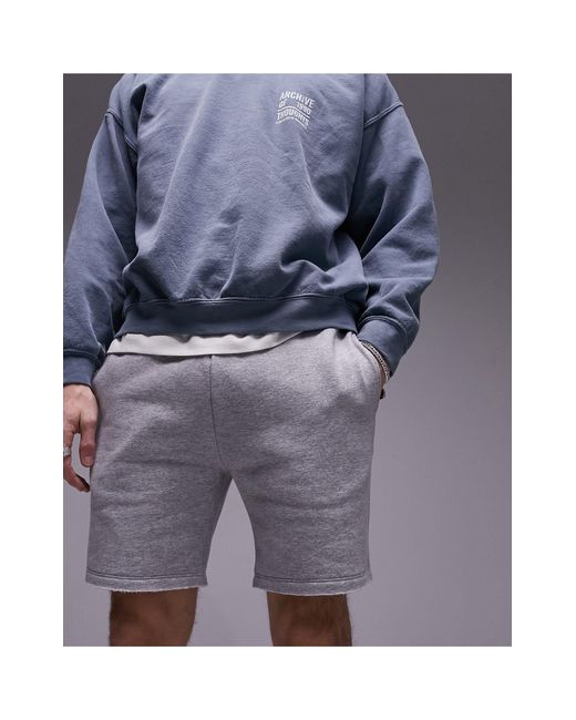 Pantaloncini vestibilità classica di Topman in Gray da Uomo
