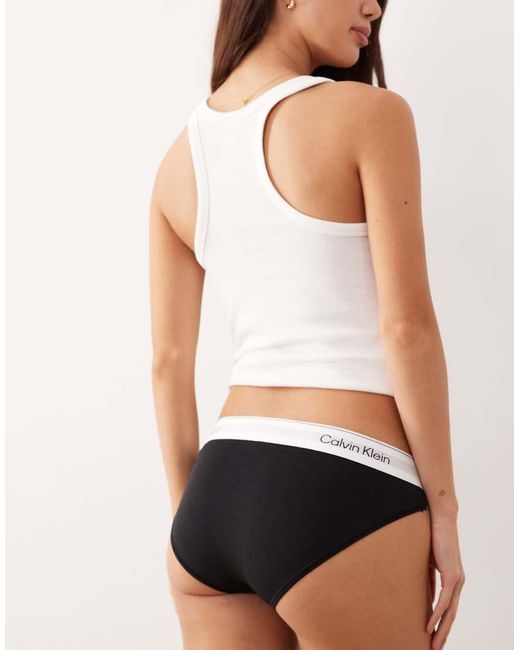 Calvin Klein Black Bikini Briefs Icon Cotton Modal