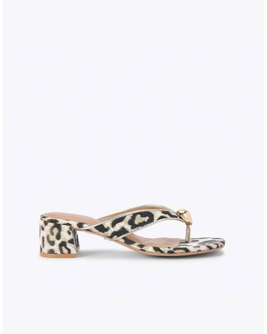 Carvela Kurt Geiger White Sorano Block Heeled Sandals