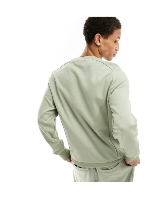 Fred Perry – sweatshirt aus ripstop-trikotstoff in Green für Herren