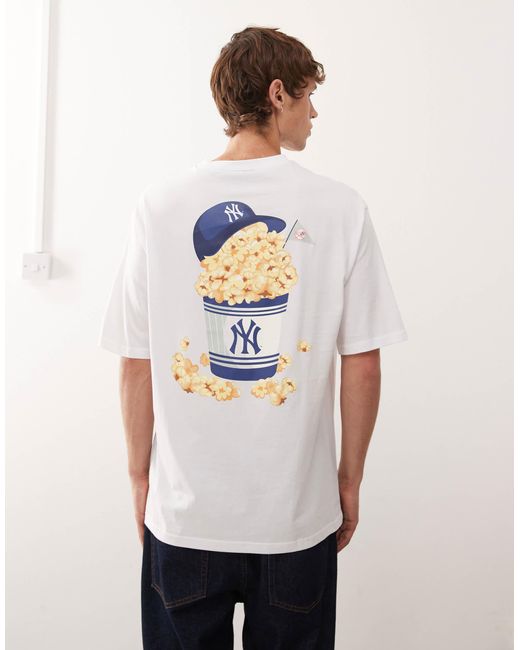 KTZ White Ny Yankees Oversized T-shirt for men