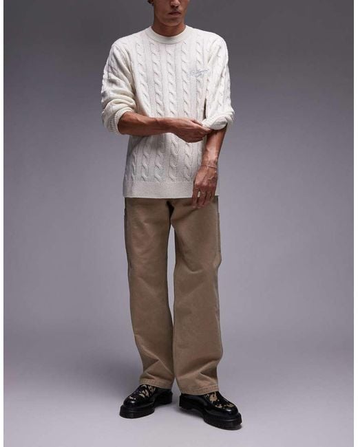 Levi's Natural Workwear Unisex Capsule 568 Loose Straight Canvas Carpenter Trousers for men