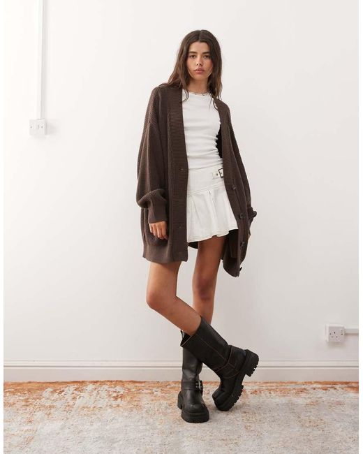 Monki Oversized Vest in het Brown