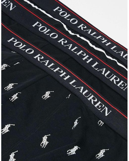 Polo Ralph Lauren – 3er-pack unterhosen in Black für Herren