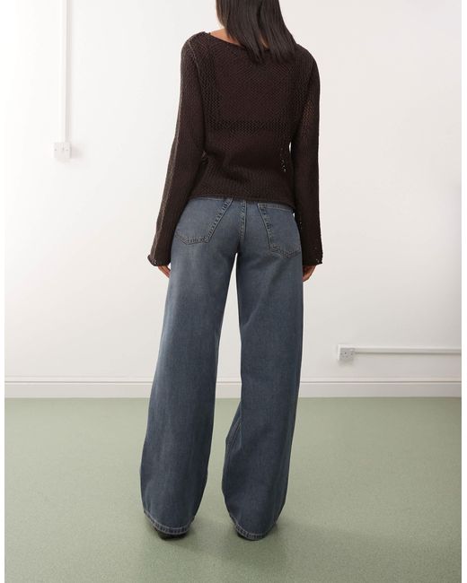 Weekday Blue – ample – weit geschnittene jeans