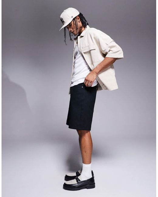 ASOS – mittellange jorts in Gray für Herren