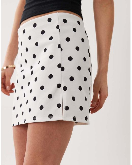 ASOS Black A Line Mini Skirt With Split Detail