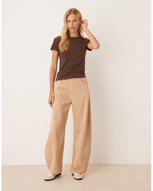 T-Shirt Aderente di JJXX in Brown