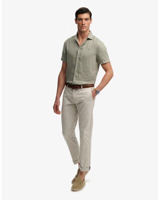 Superdry White Premium Regular Chinos for men