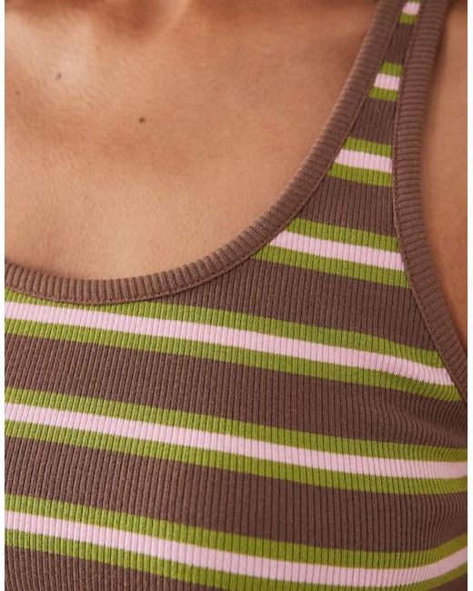 ASOS Brown Racer Vest Top