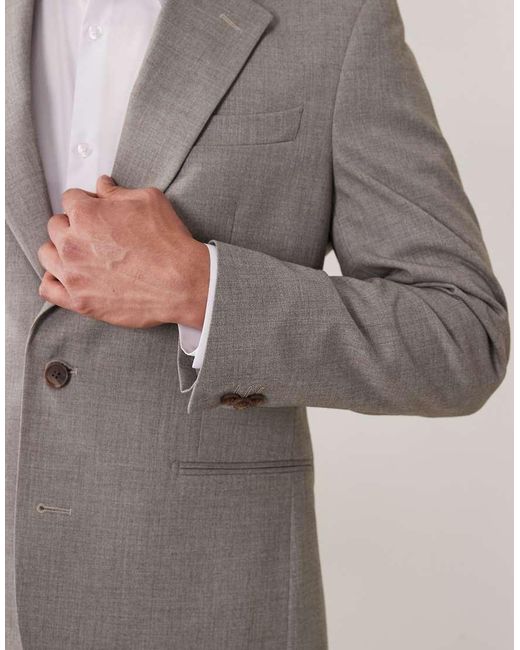 ASOS Gray Slim Suit Jacket for men
