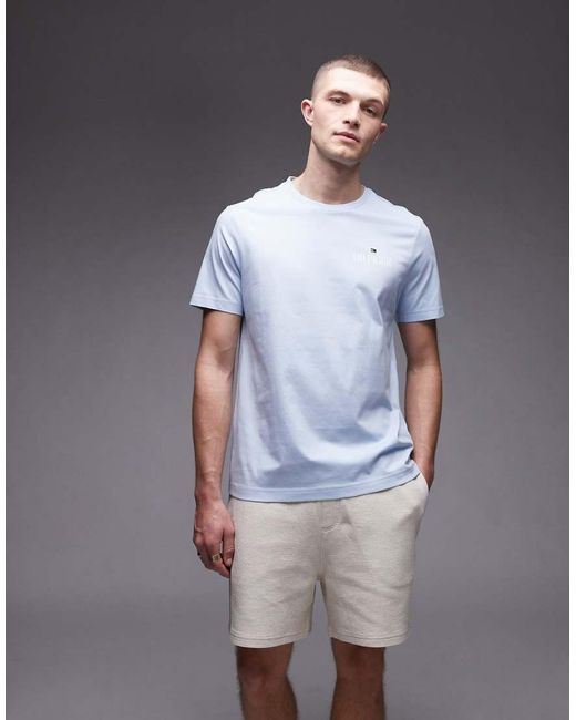 T-Shirt Pastello Con Logo di Tommy Hilfiger in Blue da Uomo