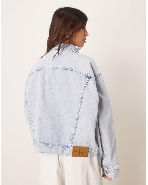 Calvin Klein Blue Boxy Denim Jacket