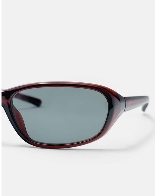 Pull&Bear Brown Rounded Sunglasses