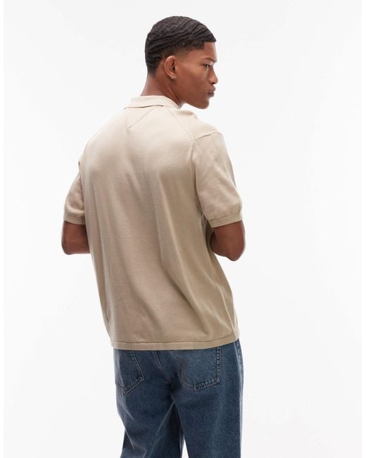 Tommy Hilfiger – hemdjacke aus baumwolle in Natural für Herren