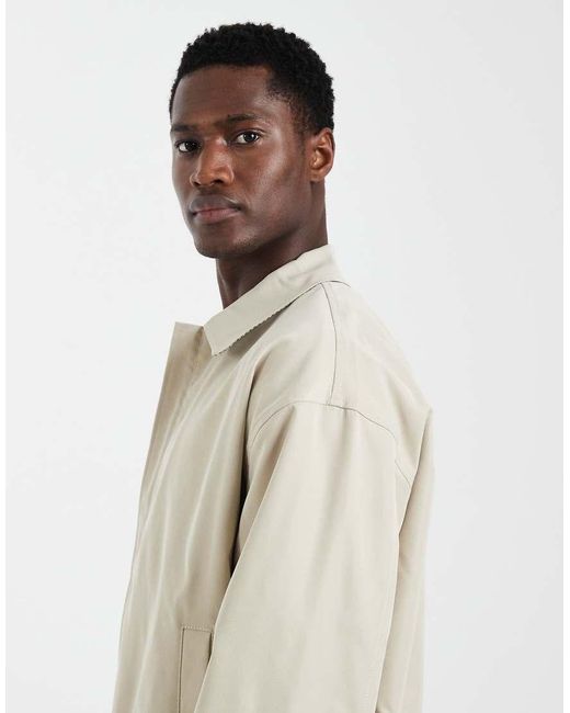 ASOS Natural Bomber Jacket for men
