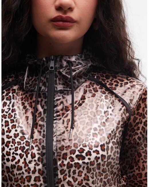 Noisy May Black Transparent Hooded Raincoat