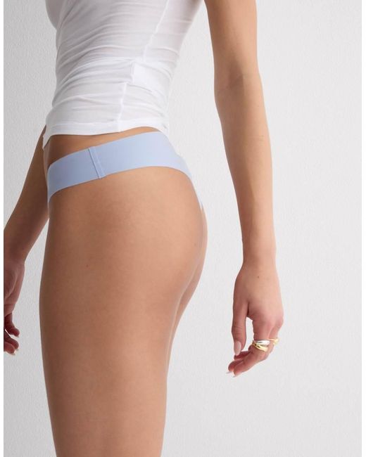Intimissimi White Ultralight Microfibre Brazilian Knickers