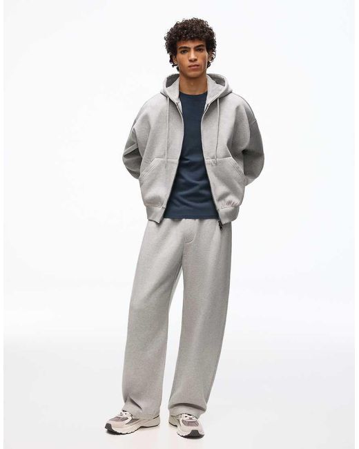 Bershka Gray Balloon Fit joggers for men