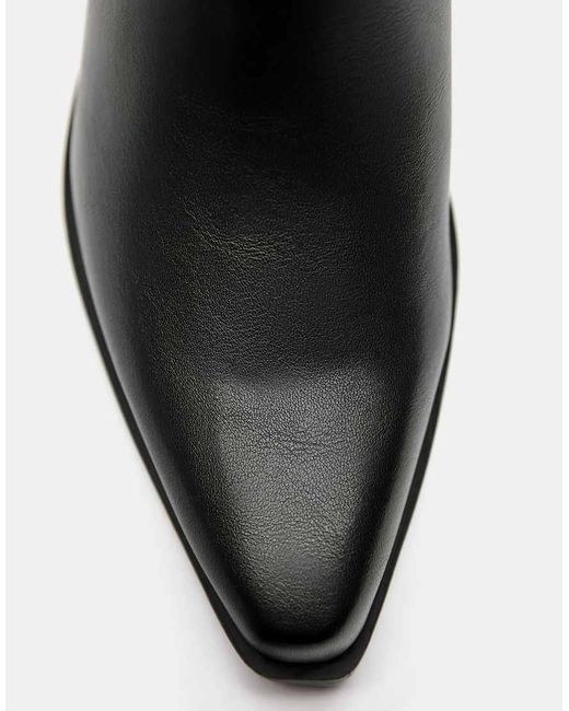 Pull&Bear Black Cowboy Boots