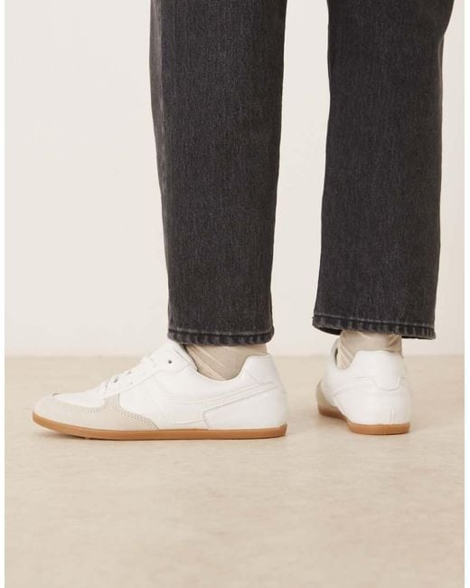ASOS Blue Diligent Slim Lace Up Trainers