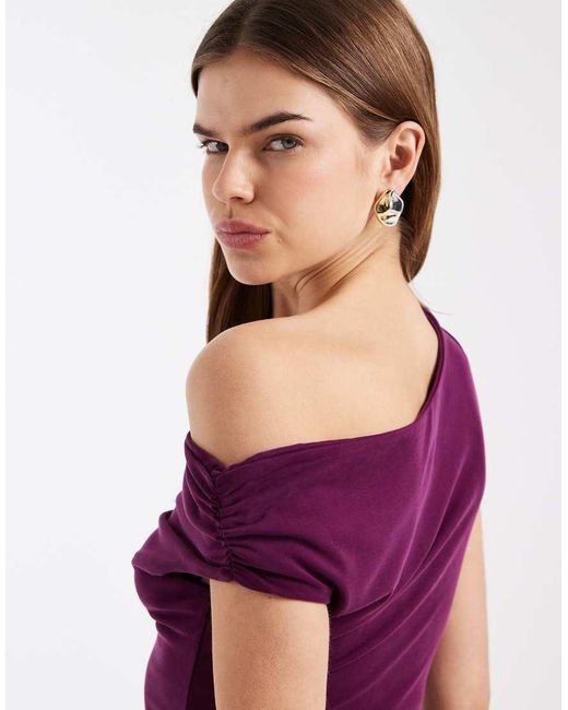 Cotton On Purple Sandy Asymmetric Mini Dress