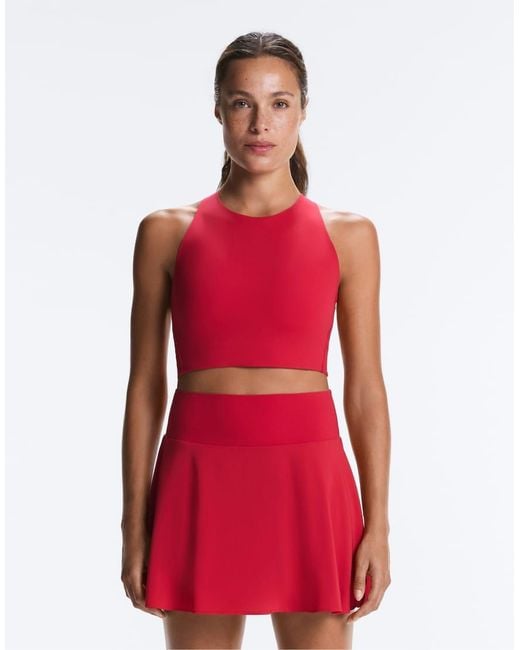 Oysho Red Light Touch Crossover Back Tank Top
