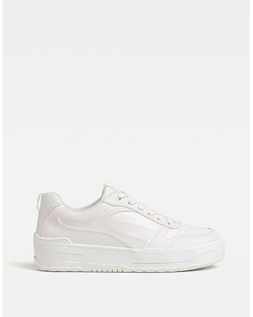 Stradivarius White Trainers