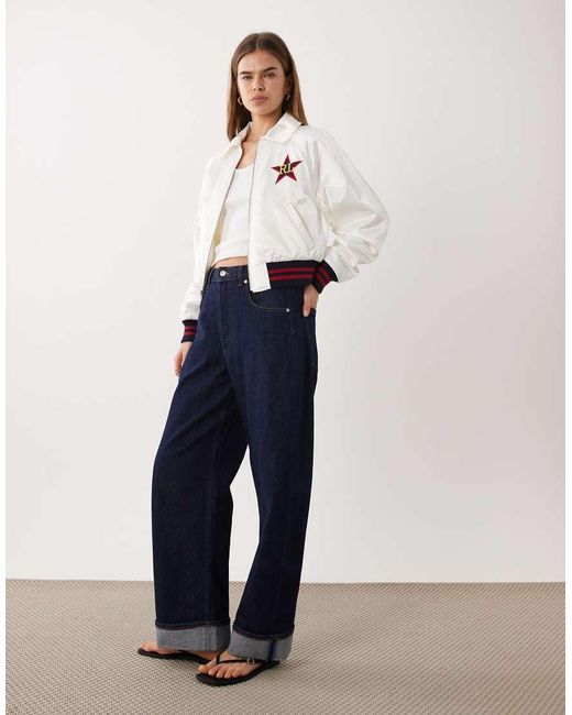 Polo Ralph Lauren Gray Graphic Bomber Jacket