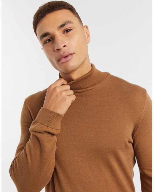 New Look Roll Neck Knitted Jumper in 