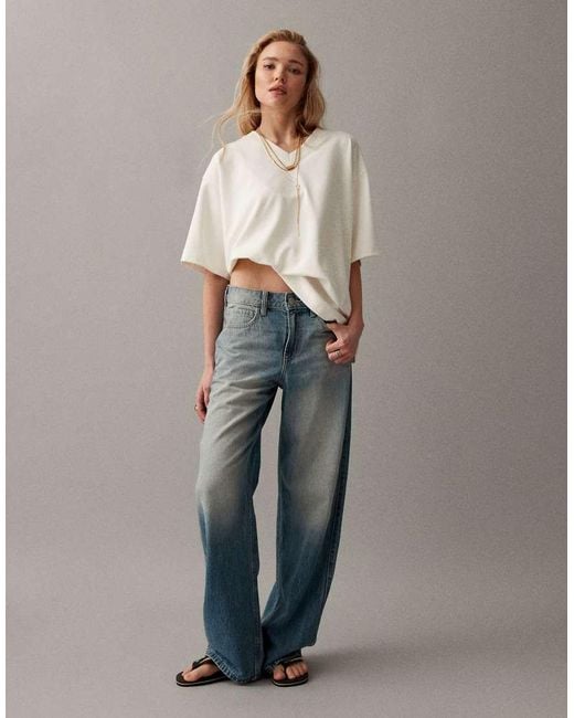 Hollister Gray High Rise baggy Jeans