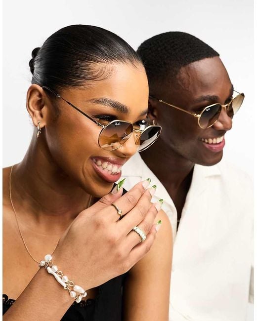 Ray-Ban Black Jack Round Hex Sunglasses