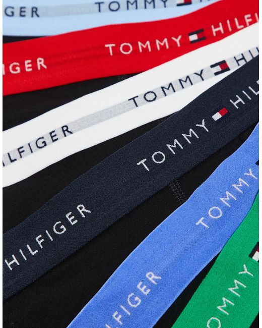 Tommy Hilfiger – signature essentials – 7er-pack baumwoll-unterhosen in Black für Herren
