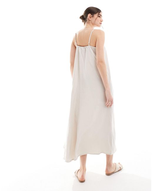 Vero Moda White Premium Strappy Maxi Dress