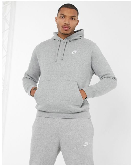 Nike Club Grey Hoodie
