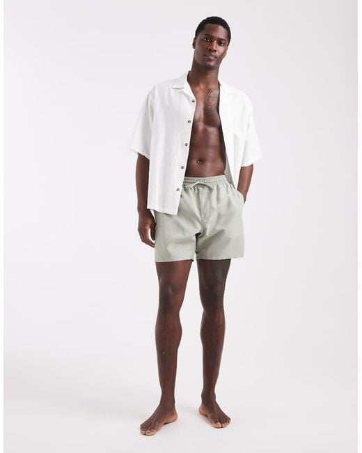 ASOS Gray Swim Shorts for men