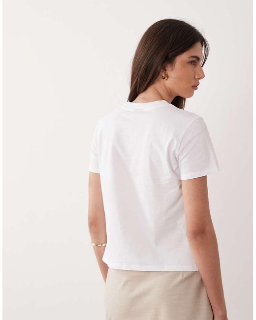ARMANI EXCHANGE White Central Logo T-shirt