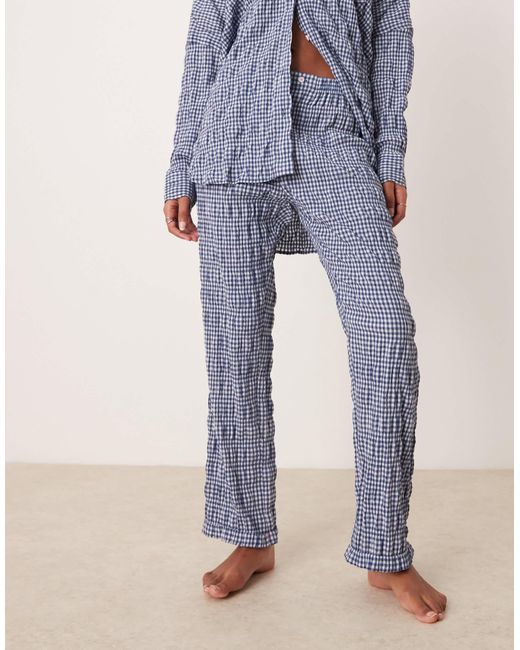 Free People Blue – strukturierte pyjama-hose
