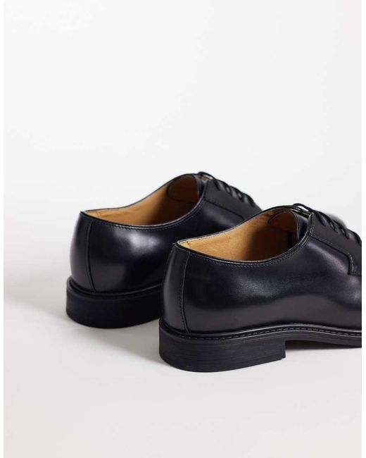 Mango Black 100% Leather Classic Brogue for men