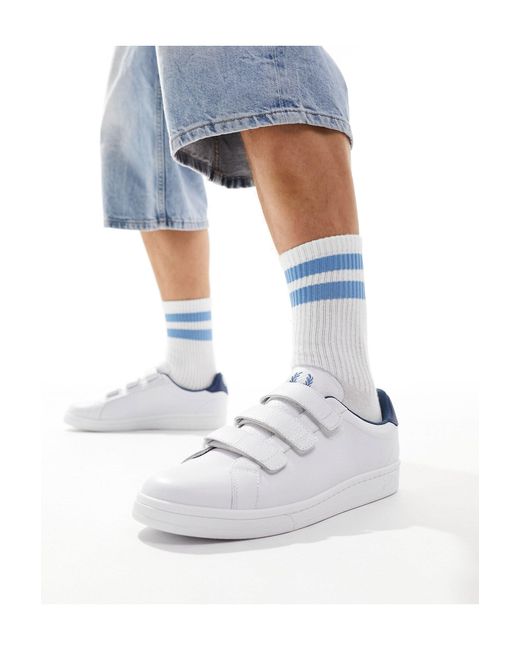 Fred Perry Blue B721 Velcro Sneakers for men