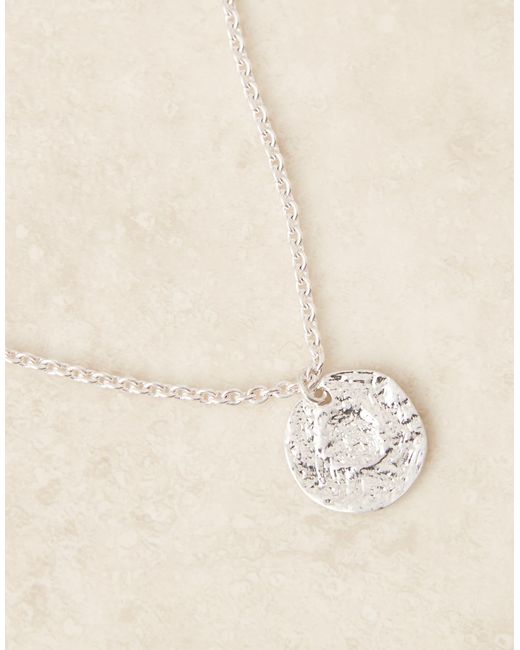 Collier effet usé avec pendentif pièce ASOS pour homme en coloris Metallic