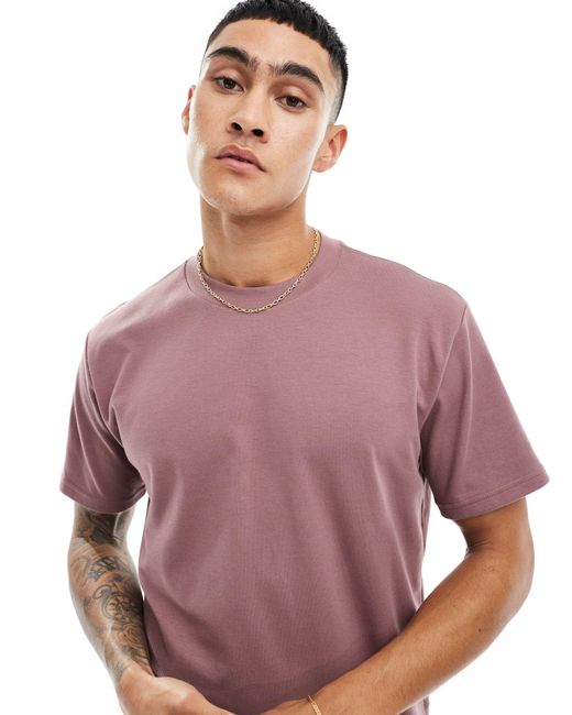 Hollister – lässig geschnittenes t-shirt aus kühlendem material in Purple für Herren