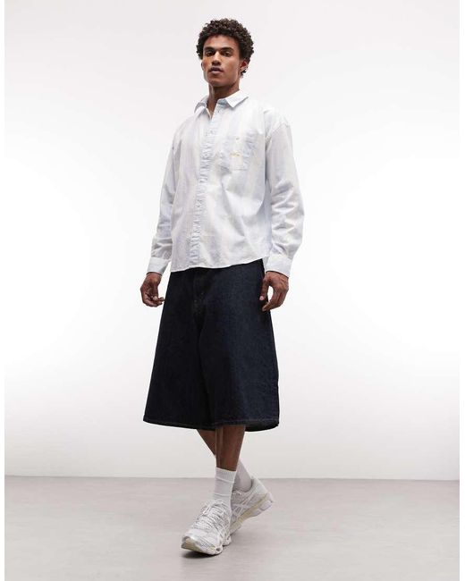 BLKVIS White Script Heavy Stripe Shirt for men