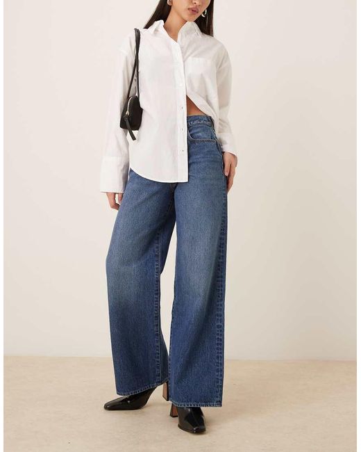 Calvin Klein Blue Wide Leg Jeans