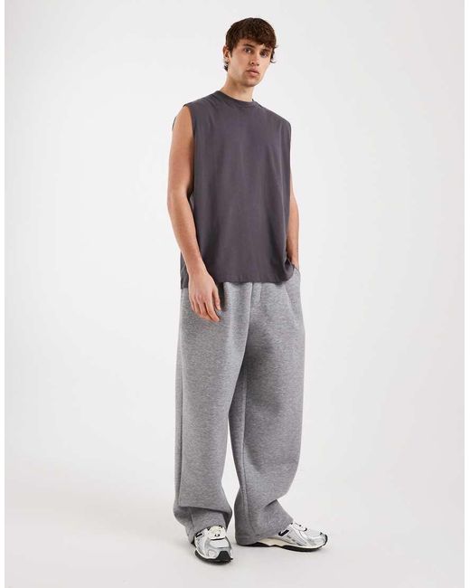 ASOS Oversized Basic Tanktop in het Blue voor heren