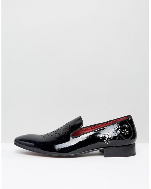 mens skull loafers jeffery west yung skull patent smart loafers in black for mens skull loafers jeffery west yung skull patent smart loafers in black for