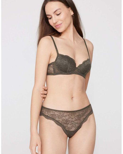 Tezenis Green Wien Lace Slightly Padded Balconette Bra