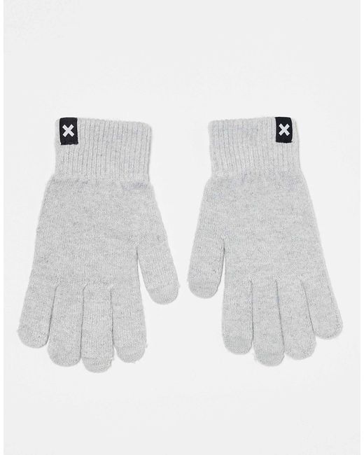 Collusion White Touch Screen Gloves